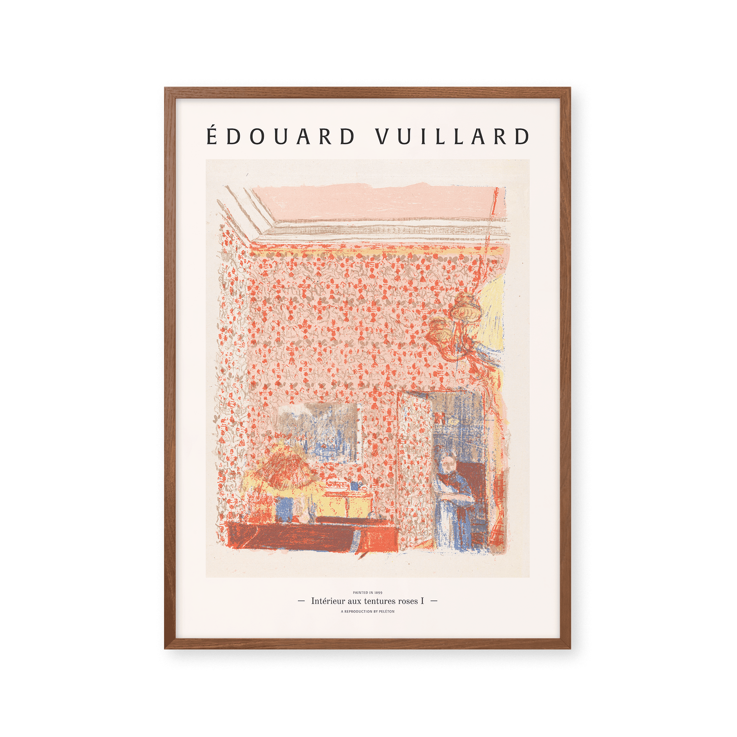 Intérieur aux tentures roses I