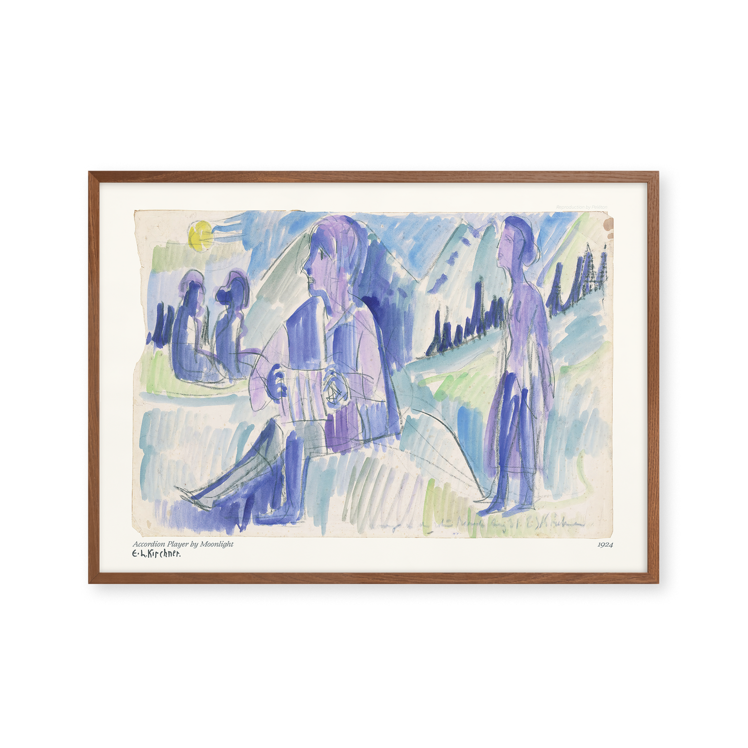 Accordion Player by Moonlight
