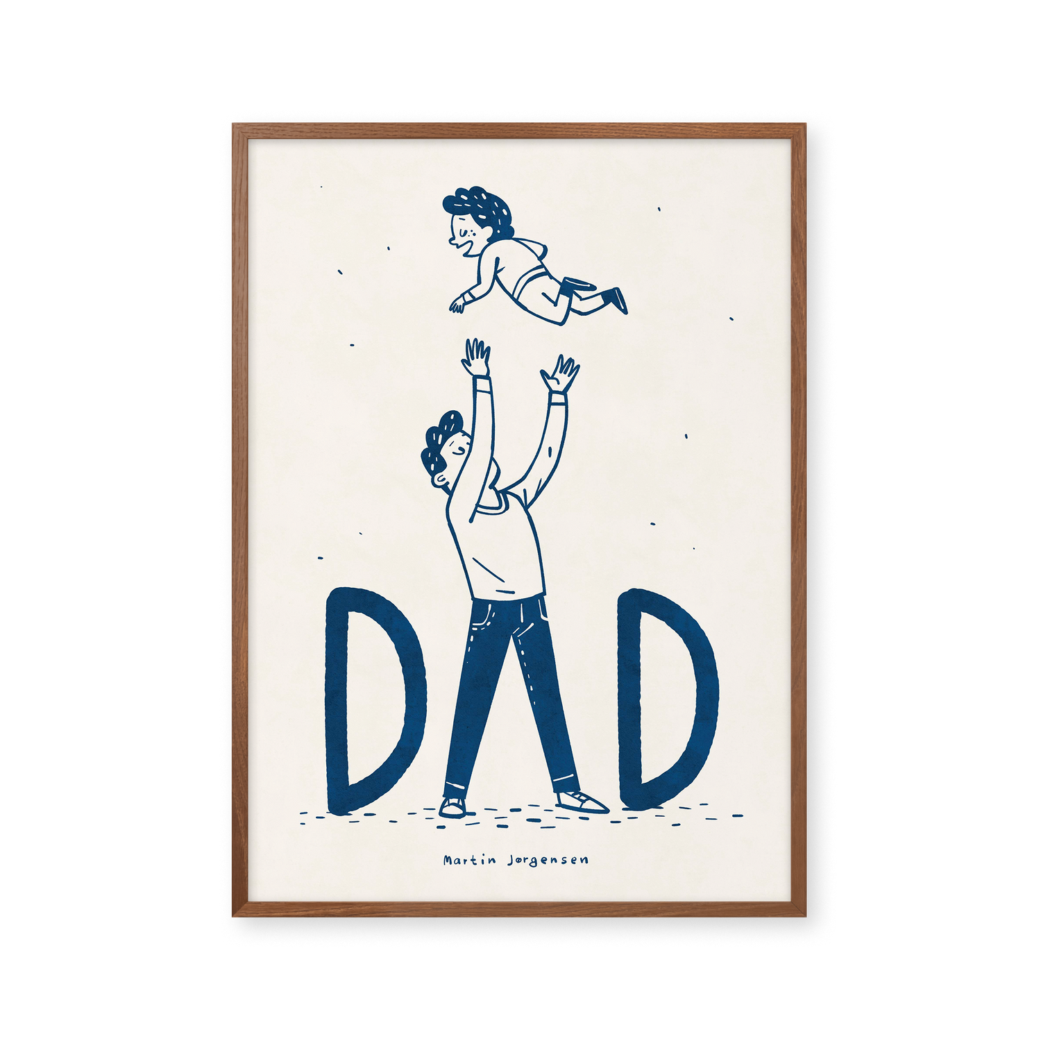 Dad flying