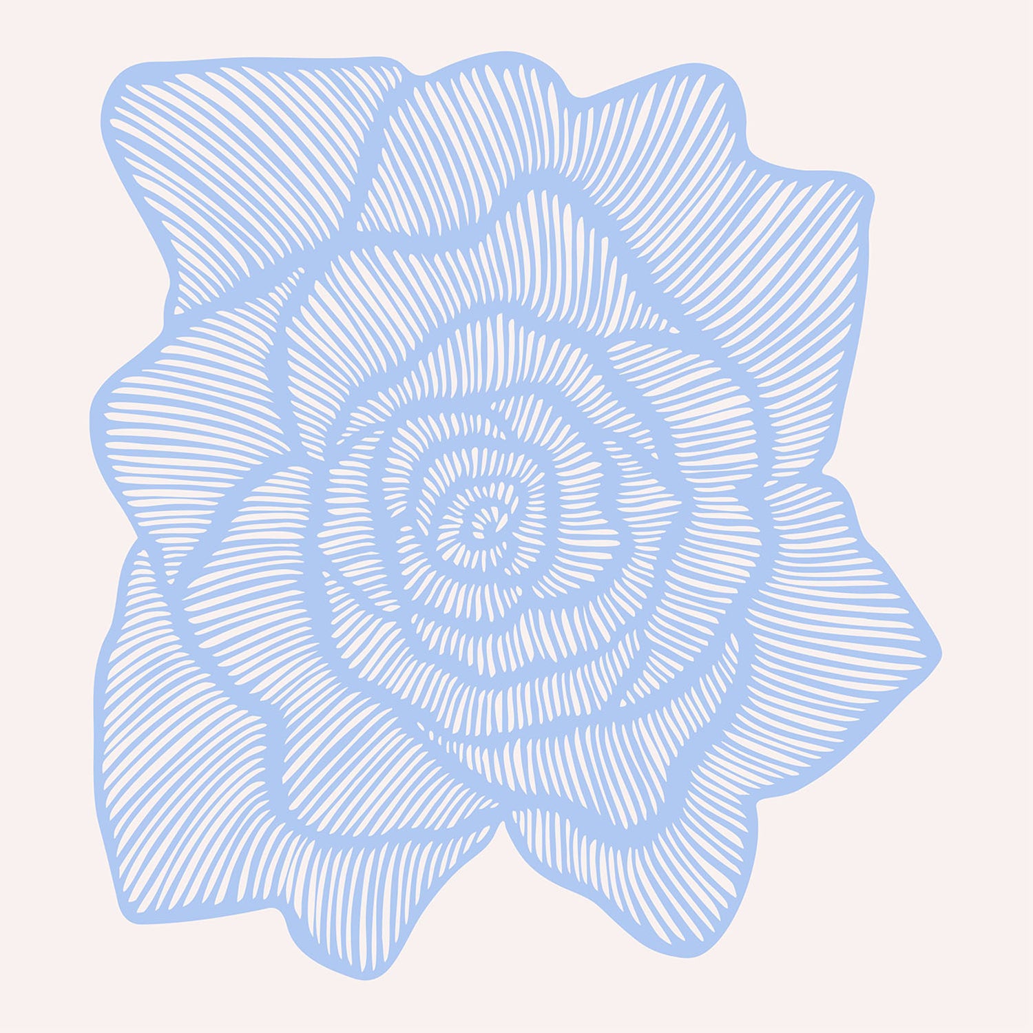 Flower - Light Blue