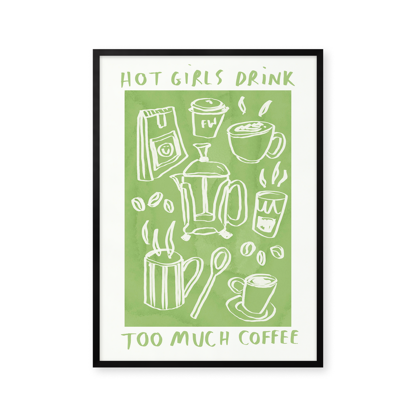 Hot Girls Drink Coffee