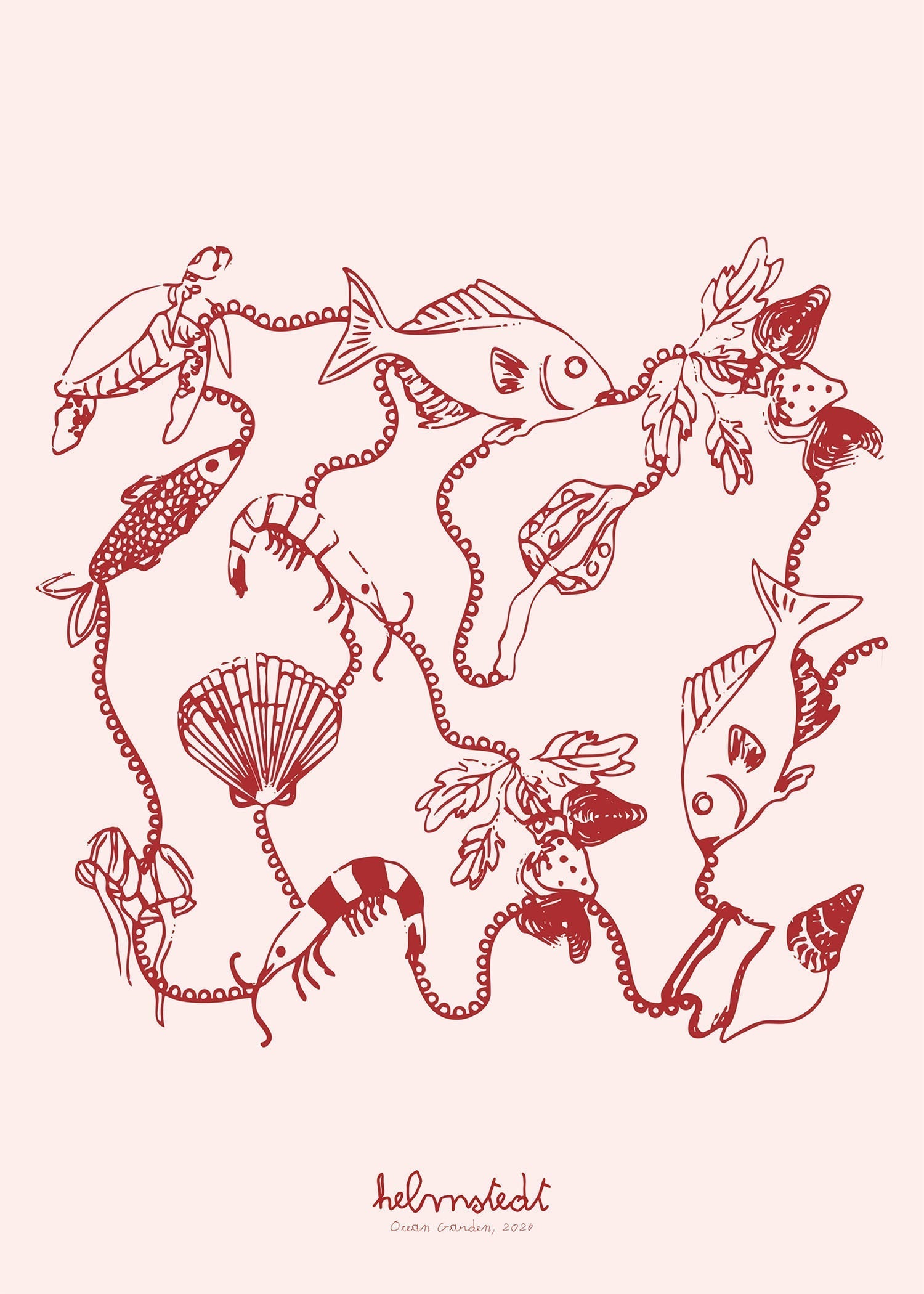 Ocean Garden – Red