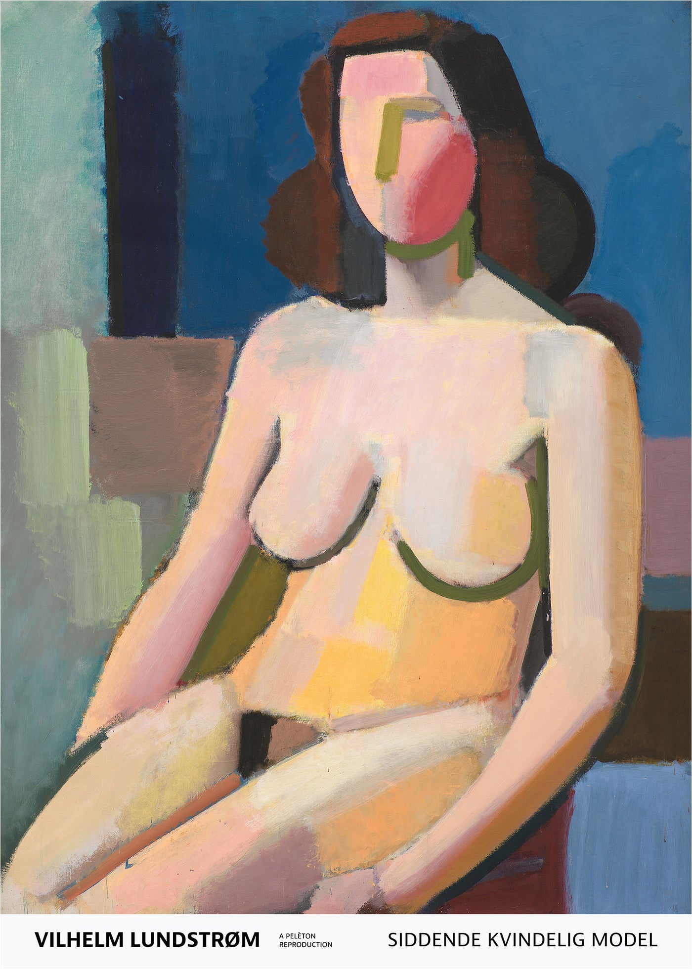 Siddende kvindelig model, 1940