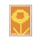 Yellow Pixellated Flower