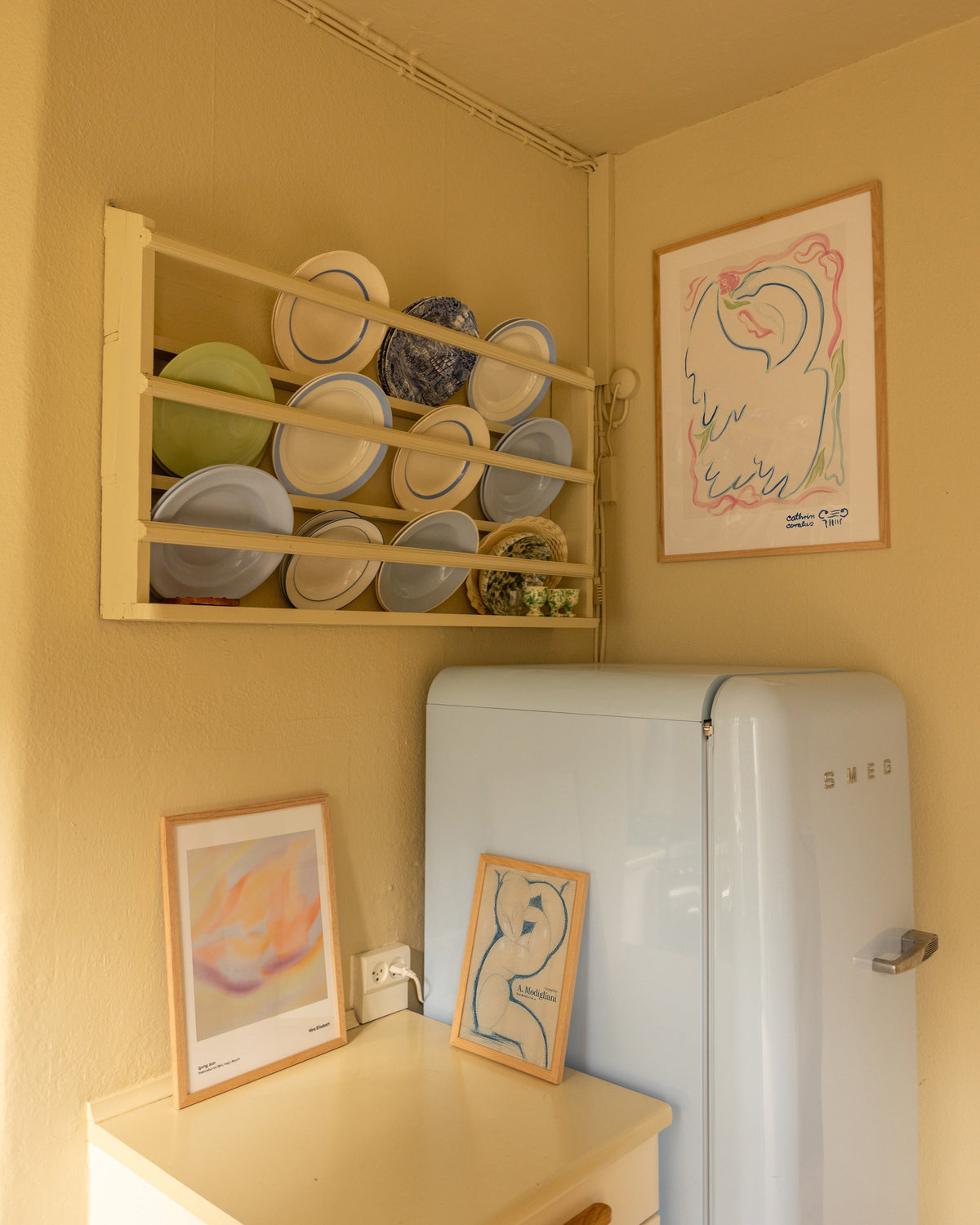 A splash of colour in the kitchen