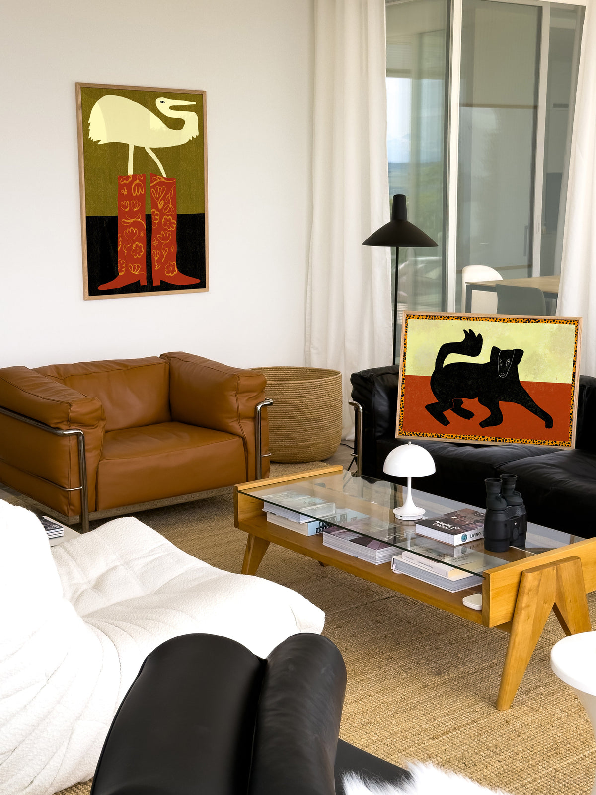 Bold colours on the wall