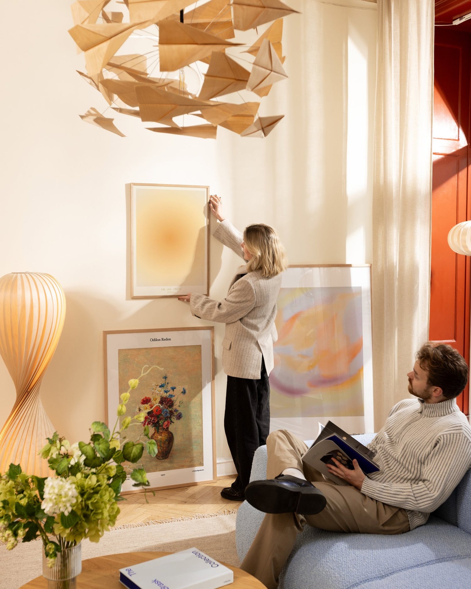 Blomstrende sammensætning af kunstplakater