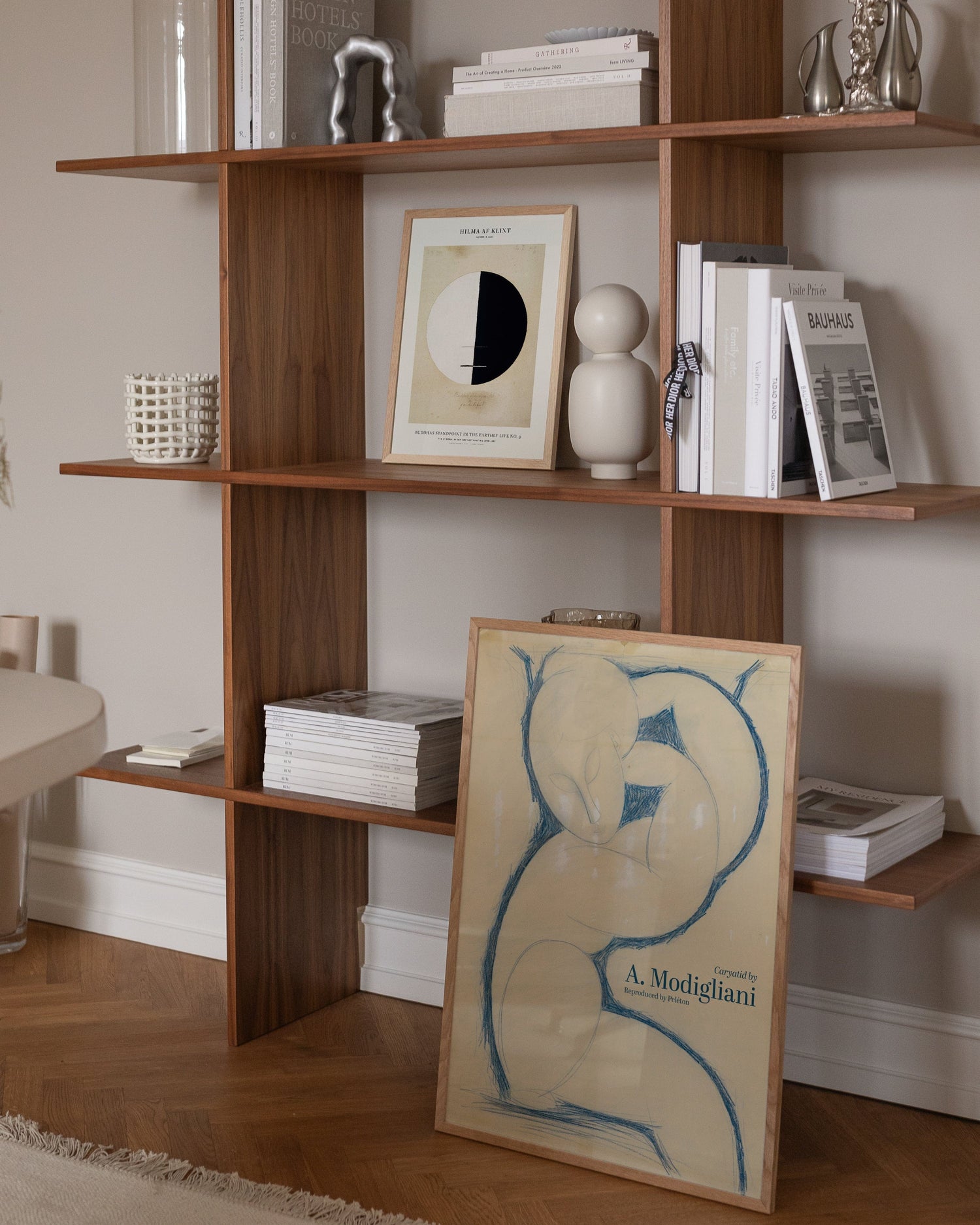 Posters by shelf